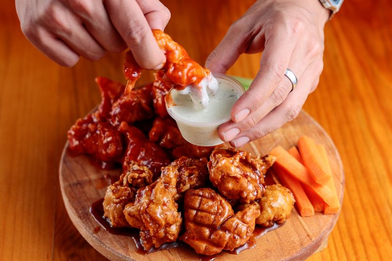 Wing Snob combo meal with wings fries and drink